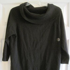 NEW YORK AND COMPANY 7TH AVENUE DESIGN STUDIO BLACK SWEATER XL NWT $49.95